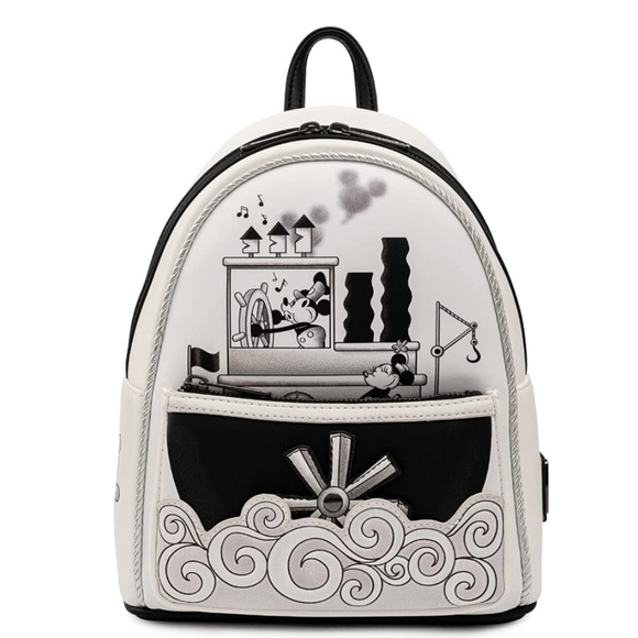 Loungefly Disney Parks Steamboat Willie Mini Backpack NEW